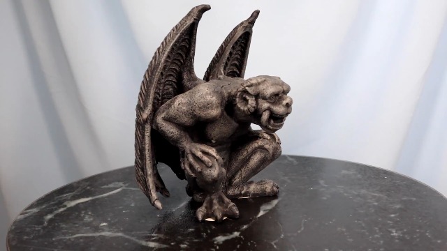 Amazon.com: Ebros Gift Mountain Ram Horned Demon Winged Gargoyle